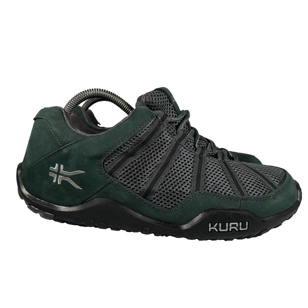 Kuru Chicane Green Lace Up Hiking Walking Shoes Men's Size 9 WIDE